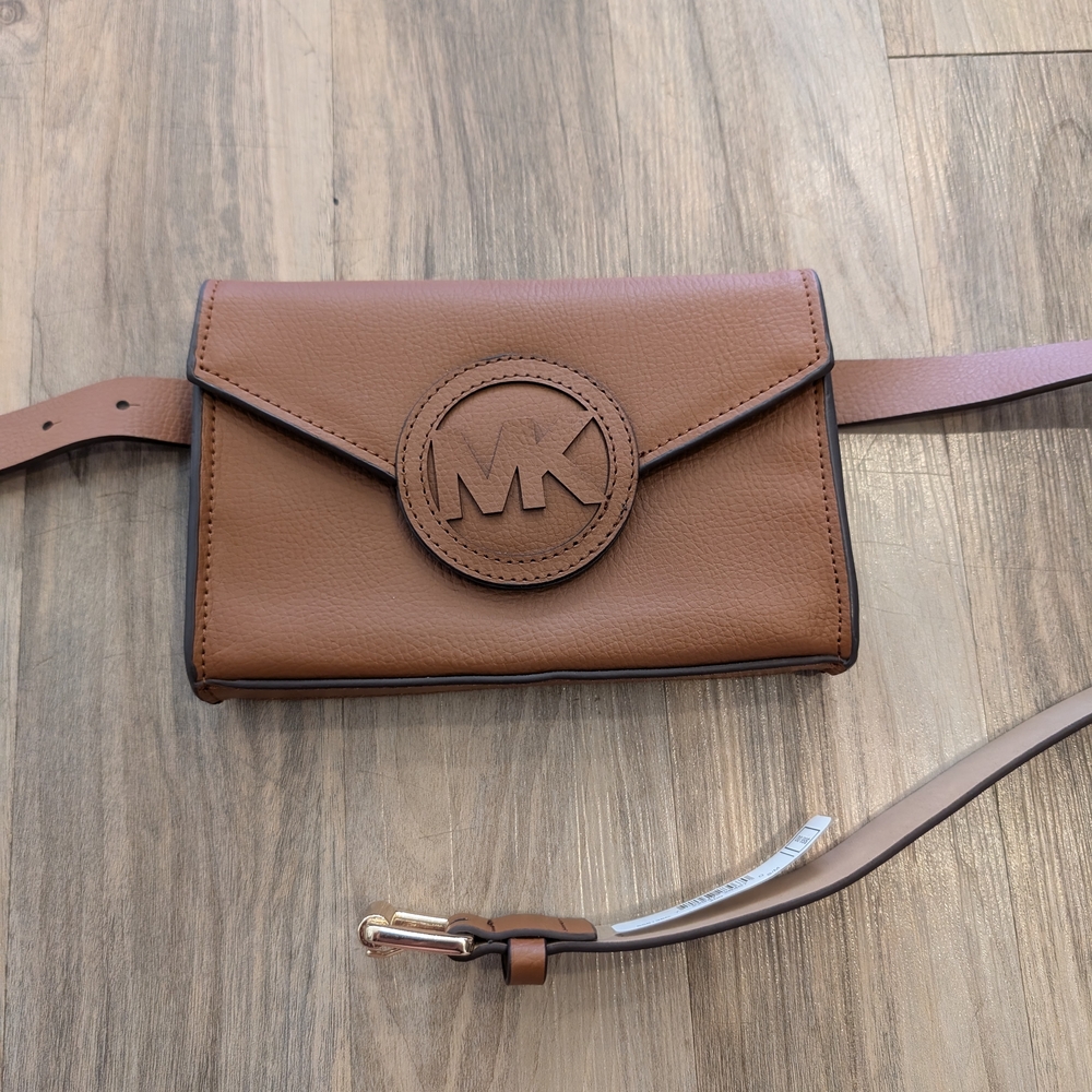 Michael Kors Tan Leather Belt Bag